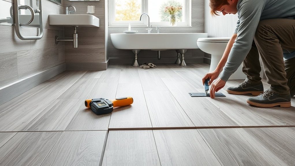 Bathroom Flooring Installation in Parson's Green